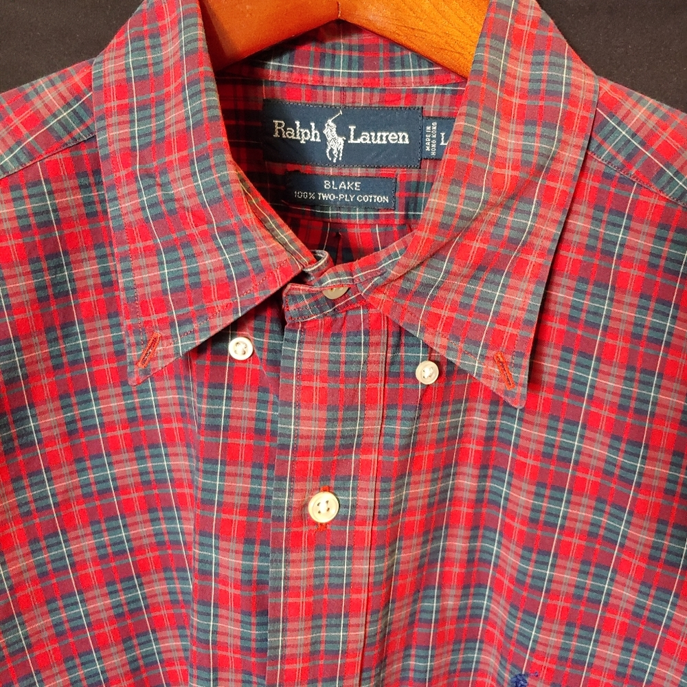 Men's Button down Polo Shirt by Ralph Lauren.